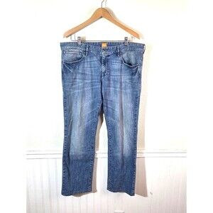 Hugo Boss Orange Jeans Mens 34x32 Blue Slim Straight Stretch Denim Pants